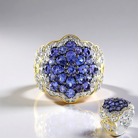 Anello in argento con Tanzanite (Gems en Vogue)