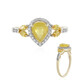 Anello in oro con Zaffiro Giallo