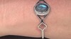 Colgante en plata con Apatita azul