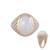 Anillo en plata con Piedra de Luna blanca (KM by Juwelo)