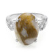 Bague en argent et Quartz Dinosaure