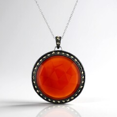 Collana in argento con Agata Rossa