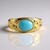 Anello in argento con Turchese Sleeping Beauty