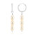 Pendientes en plata con Perla blanca Freshwater