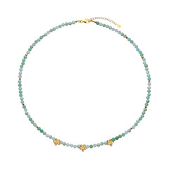 Chrysoprase Silver Necklace
