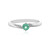 Russischer Smaragd-Silberring