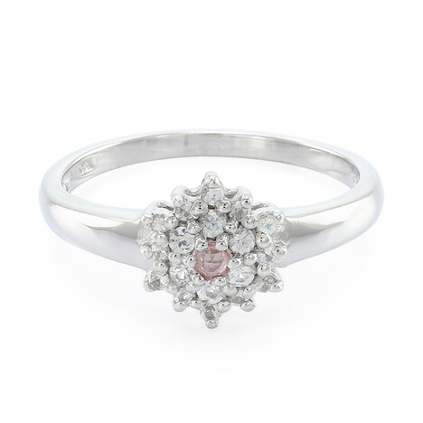 Anello in argento con Zaffiro Rosa