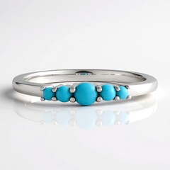 Anello in argento con Turchese Sleeping Beauty (Faszination Türkis)