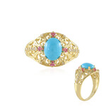 Zilveren ring met een Sleeping Beauty Turkoois (Faszination Türkis)