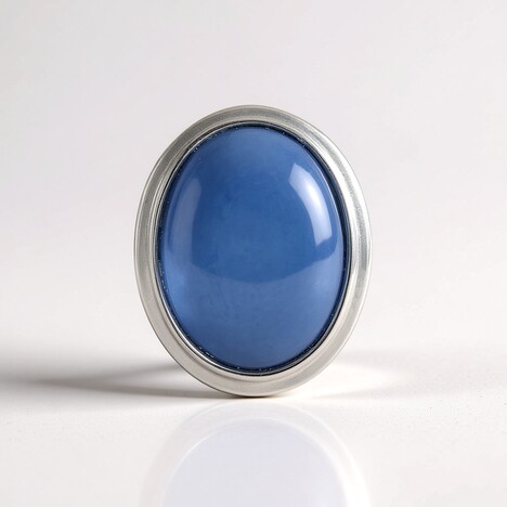 Ciondolo in argento con Opale Blu (MONOSONO COLLECTION)
