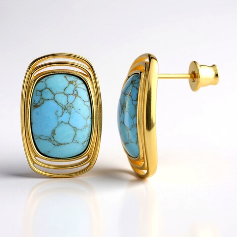 Orecchini in argento con Turchese (dagen)