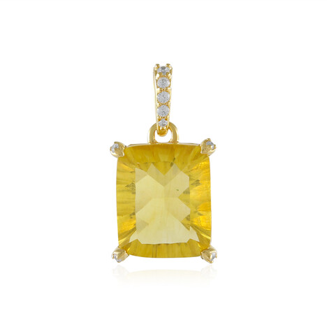 Colgante en plata con Fluorita amarilla