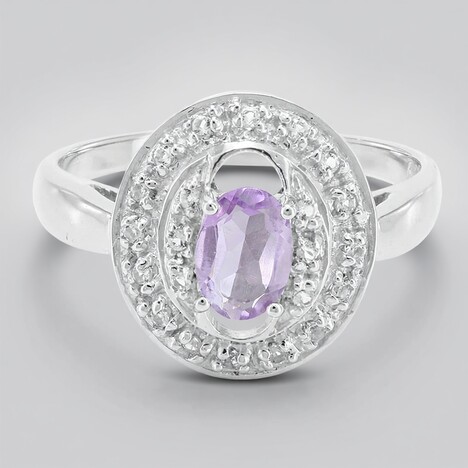 Bague en argent et Améthyste de Bolivie