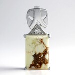 Ciondolo in argento con Magnesite