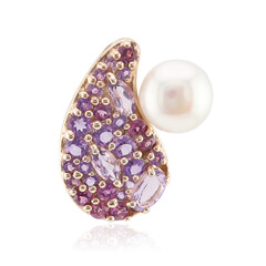 Ciondolo in argento con Perla d'Acqua Dolce Bianca (TPC)