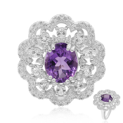 Amethyst-Silberring