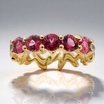 Bague en or et Rubellite AAA du Brésil (de Melo)