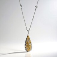 SI2 Fancy-Brillant-Goldhalskette (CIRARI)