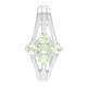 Pendentif en argent et Tourmaline cuprifère