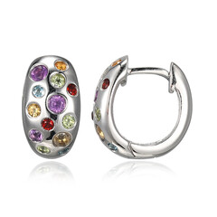 Boucles d'oreilles en argent et Améthyste de Zambie