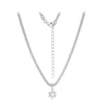 Collier en argent et Topaze blanche