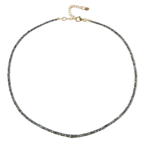 Alexandrit-Katzenauge-Silberhalskette