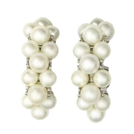 Süßwasserzuchtperlen-Silberohrringe