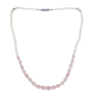 Collana in argento con Morganite