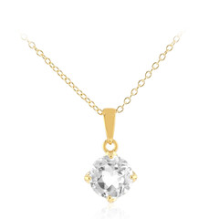 White Topaz Silver Necklace