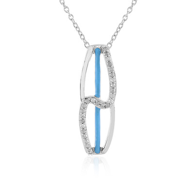 Collana in argento con Diamante I3 (J)