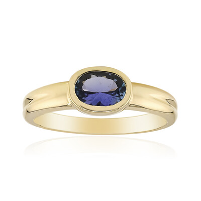Bague en or et Tanzanite non chauffée