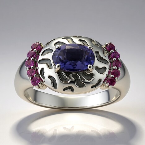 Anello in argento con Iolite (Remy Rotenier)