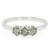 Fancy-Diamant-Silberring
