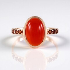 Anello in argento con Corniola