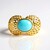 Anello in argento con Turchese Sleeping Beauty (MONOSONO COLLECTION)