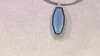 Pendentif en argent et Onyx bleu (MONOSONO COLLECTION)