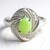 Anello in argento con Crisoprasio Imperiale
