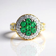 Anello in argento con Smeraldo Zambia