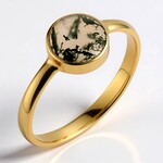 Anello in argento con Agata Muschiata