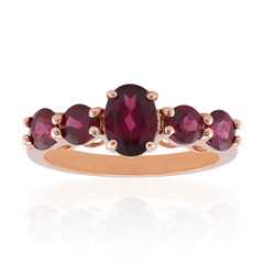 Rhodolith-Silberring