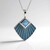 Collana in argento con Topazio Blu Svizzero (Adela Silber)