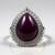 Anello in argento con Lepidolite