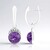 Boucles d'oreilles en argent et Charoïte