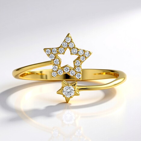 Anello in oro con Diamante I1 (H) (CIRARI)