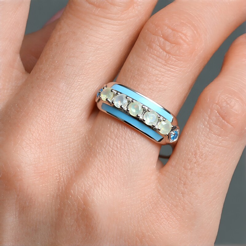 Welo-Opal-Silberring