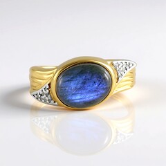 Anello in argento con Labradorite