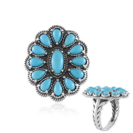 Sleeping Beauty Turquoise Silver Ring (Desert Chic)