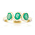 Anello in oro con Smeraldo Zambia