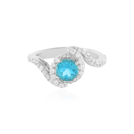 Anello in argento con Topazio Paraiba