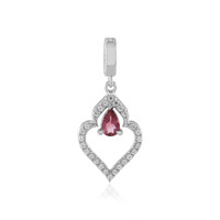 Ciondolo in argento con Tormalina Rosa Nigeriana